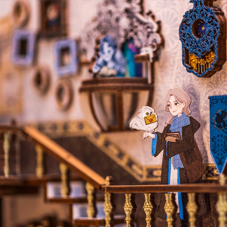DIY Miniature Book Nook Kit: Nebula Common Room