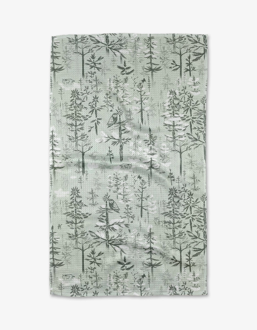 Geometry Tea Towel: Boreal Forest
