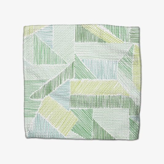 Geometry Dishcloth Pack: Green Kites