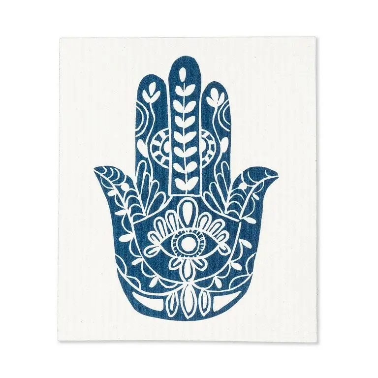 Hamsa Hand Swedish Dishcloth