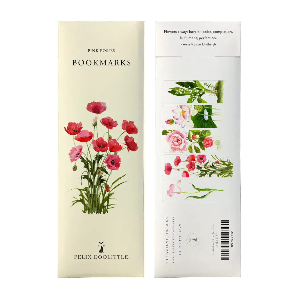 Pink Posies Bookmarks