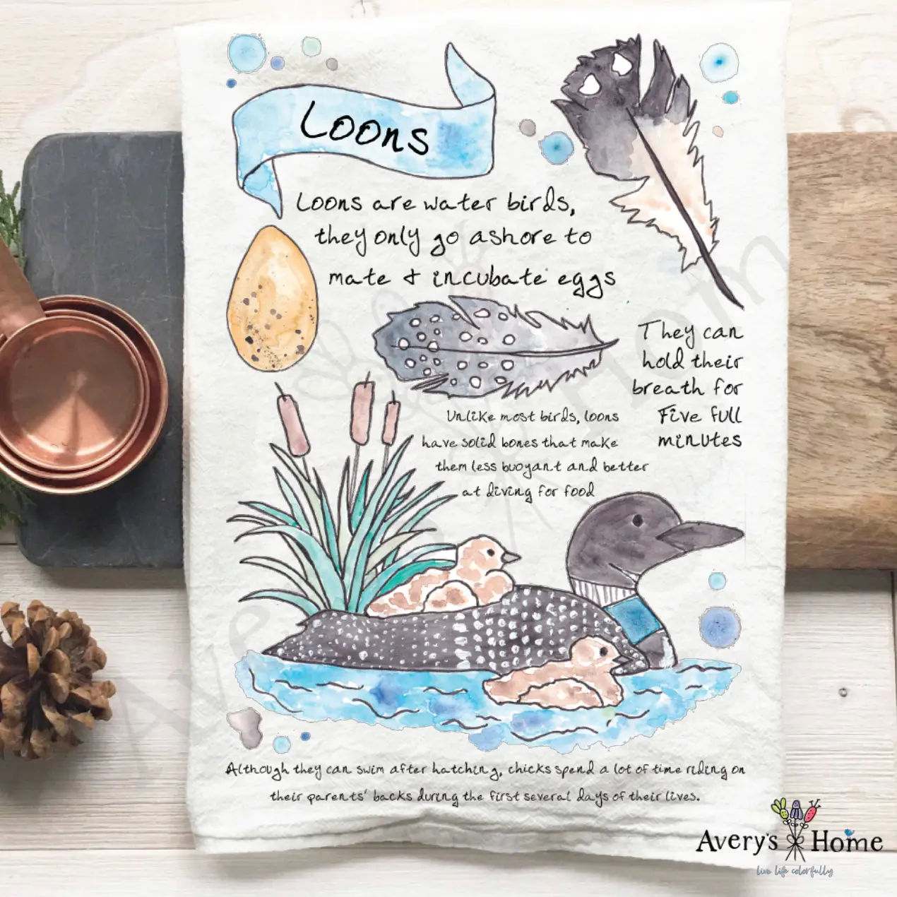 Loon Tea Towel