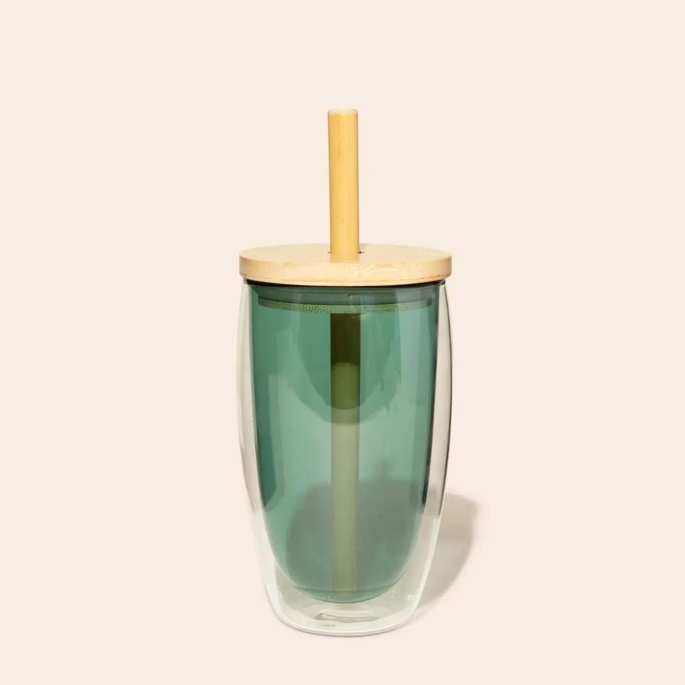 Bamboo Tumbler with Bamboo Lid & Straw