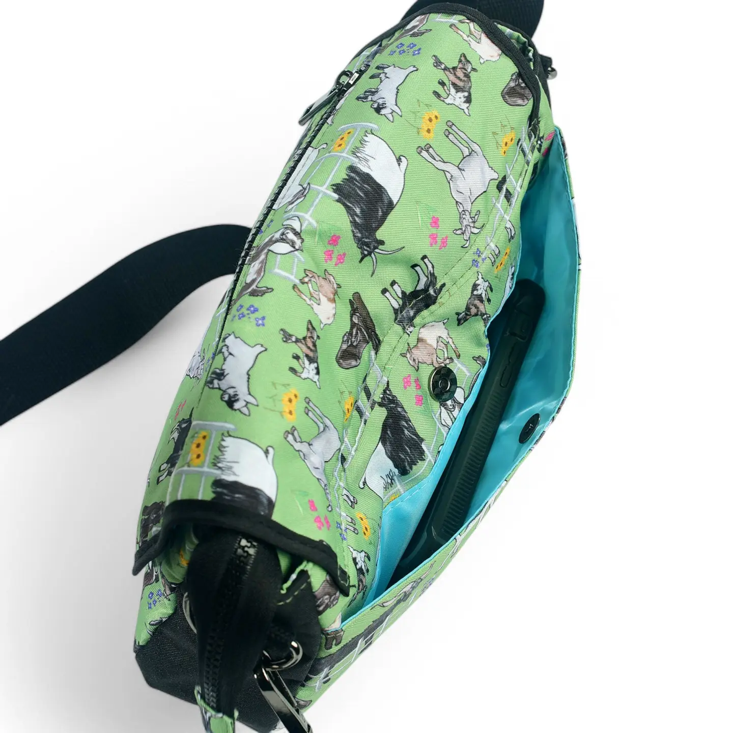 Greener Pastures Goats Stride Crossbody Bag
