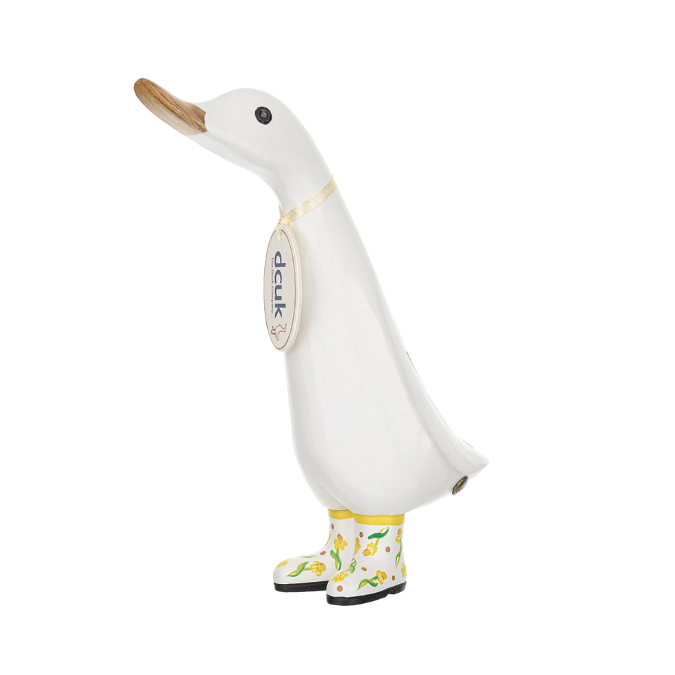 White Floral Duckling