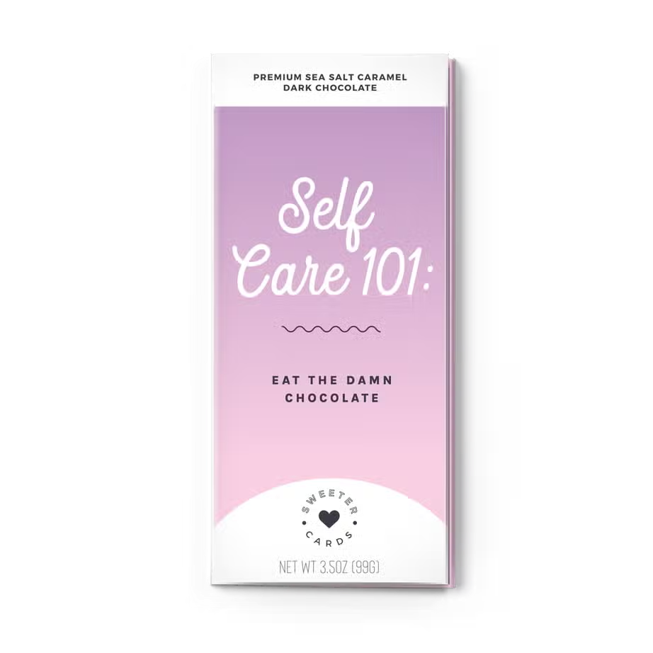 Self Care Chocolate Bar Card