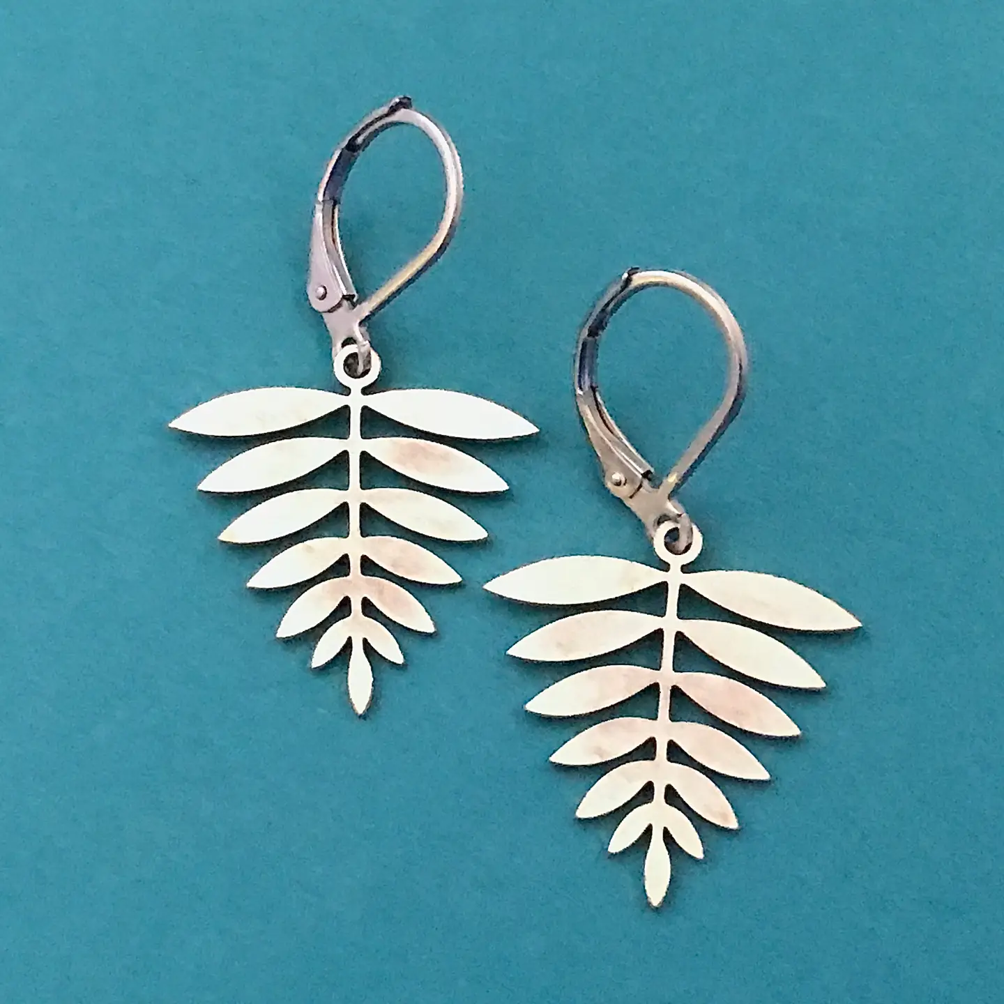 Silver Leaf Earrings