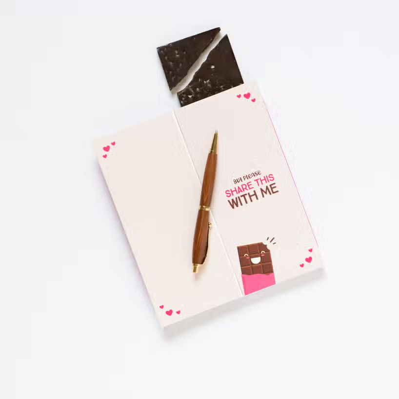 Love You More Chocolate Bar Card