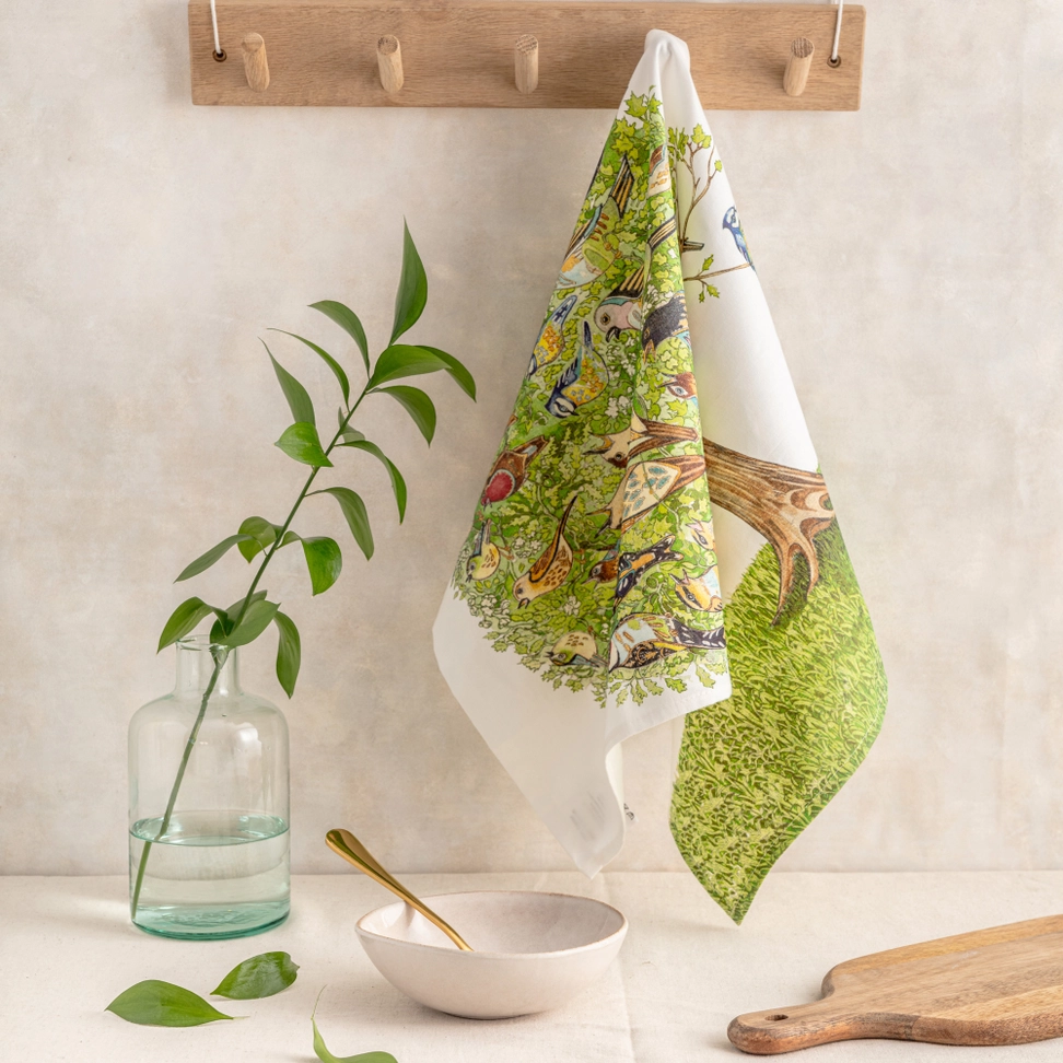 Dawn Chorus Bird Tea Towel