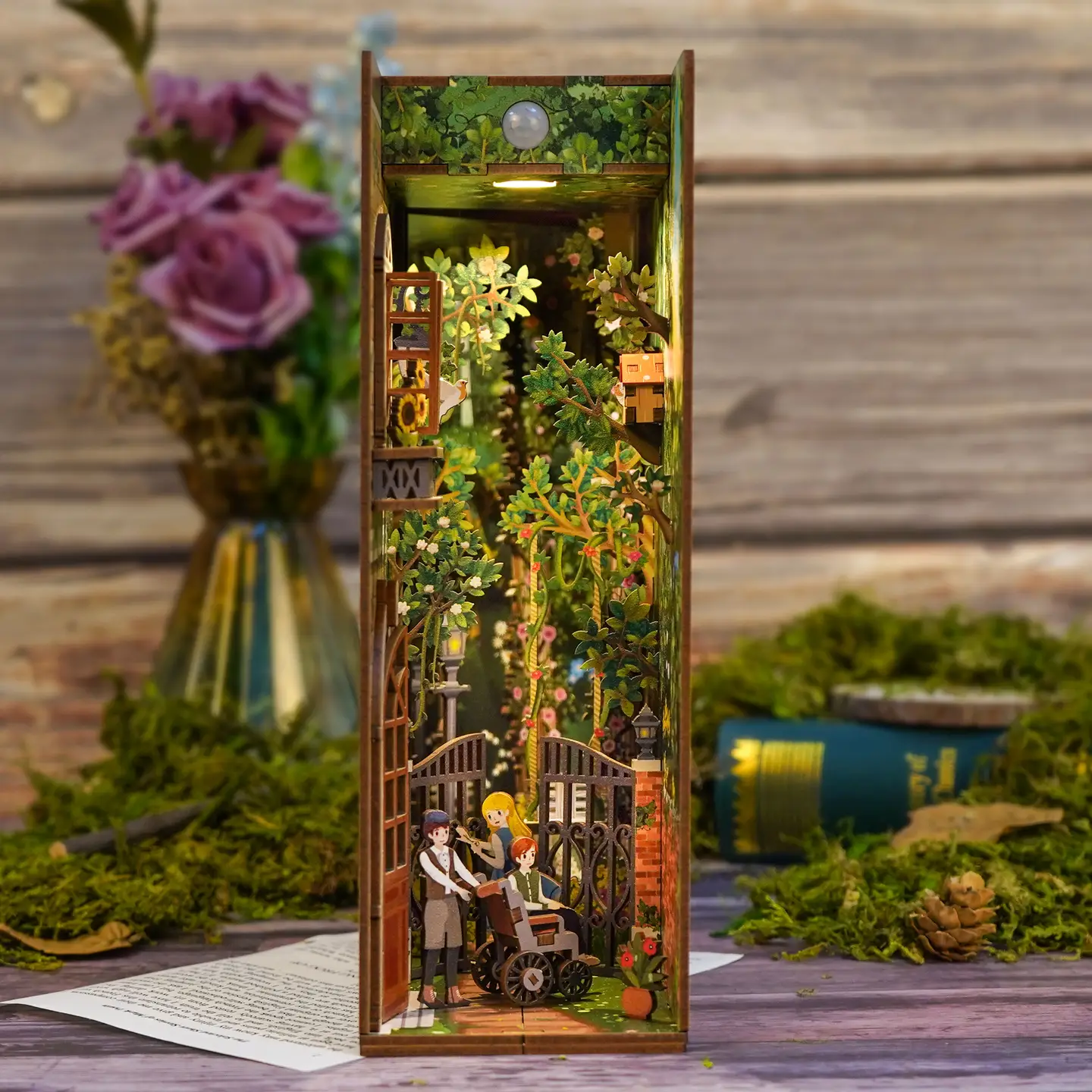 DIY Miniature Book Nook Kit: Secret Garden