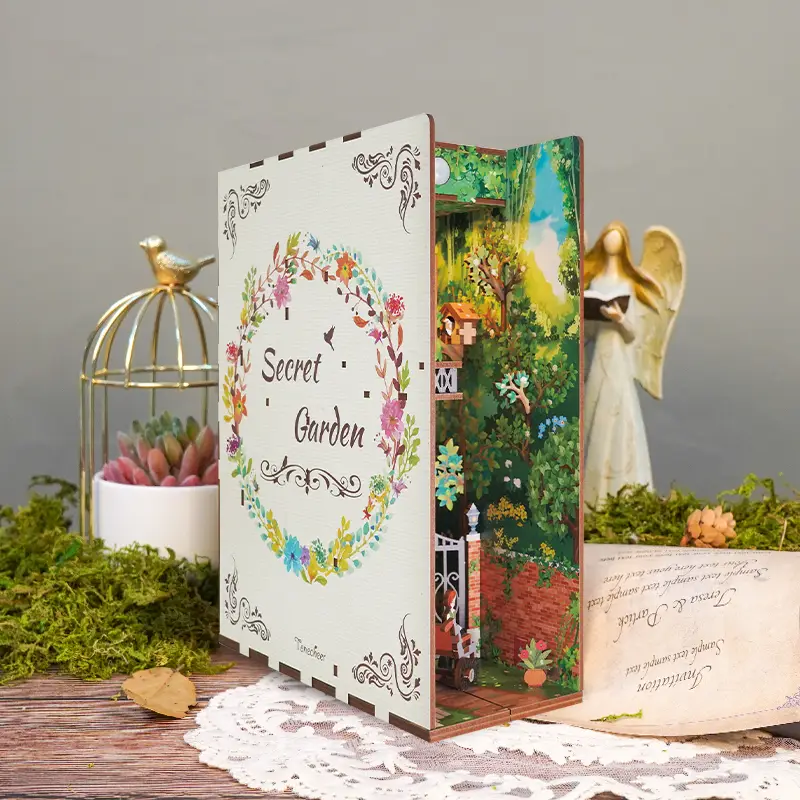 DIY Miniature Book Nook Kit: Secret Garden