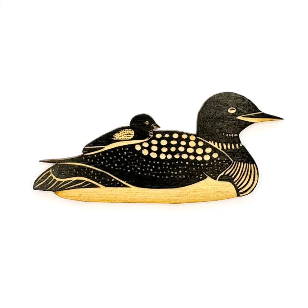 Wooden Bird Magnet