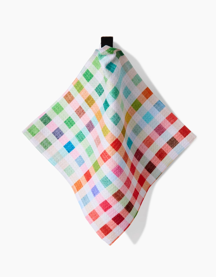 Geometry Dishcloth Pack: Spring Plaid