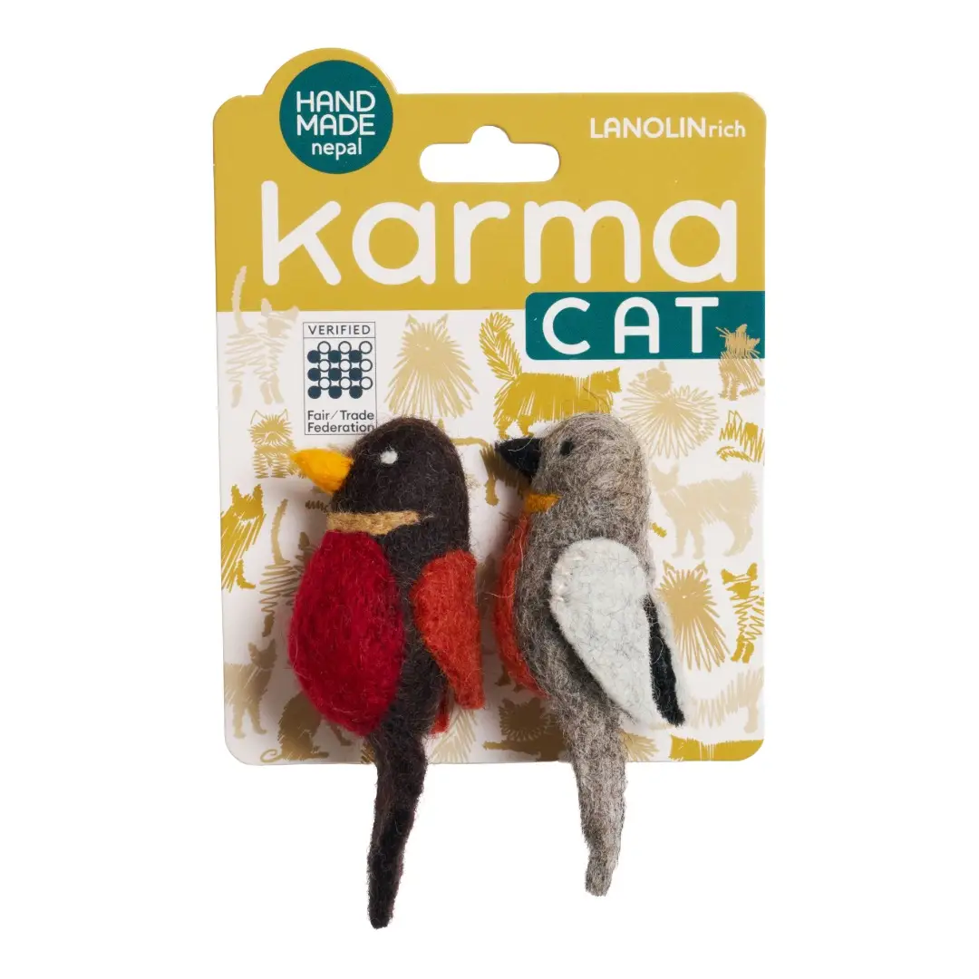 Wool Cat Toys Hummingbirds