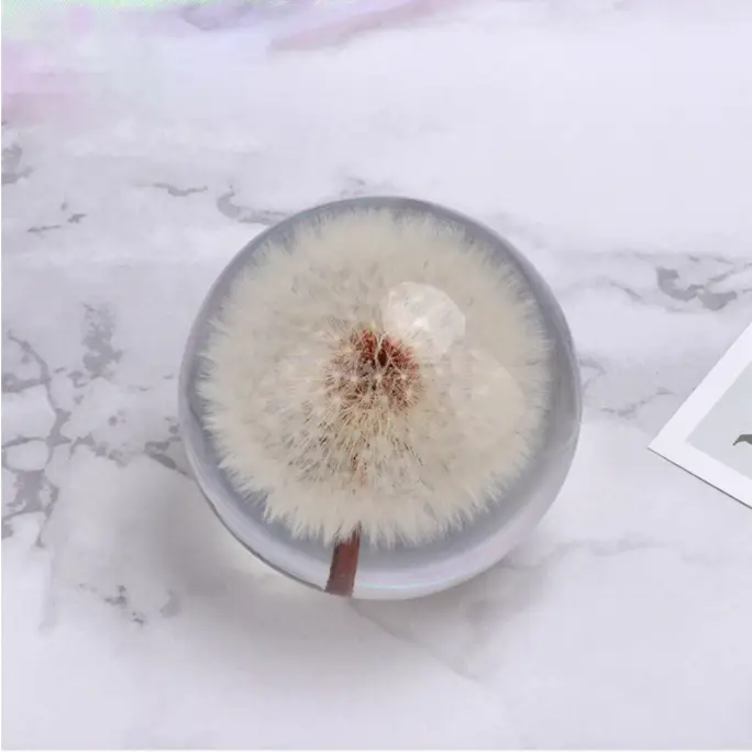 Natural Flower Glass Resin - Dandelion