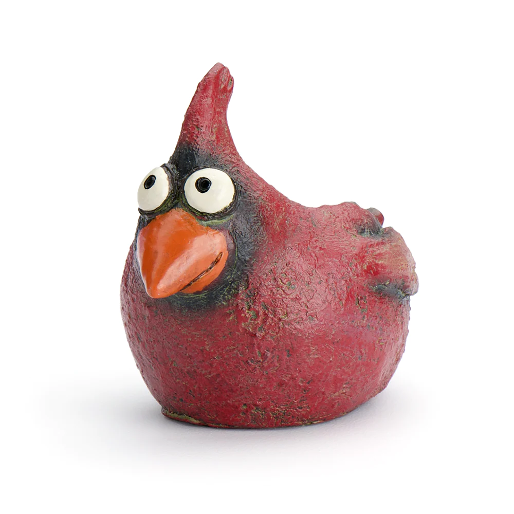 Baby Cardinal Bird Mini Planter