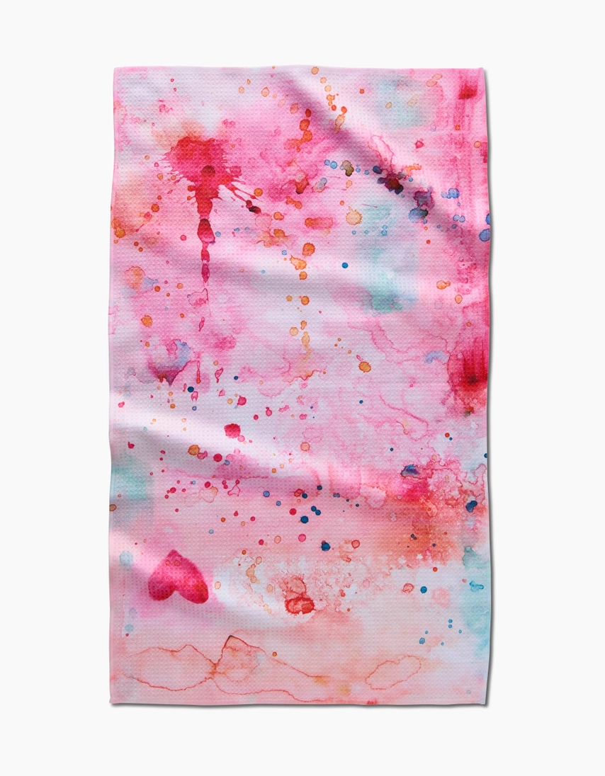 Geometry Tea Towel: Splash Of Love