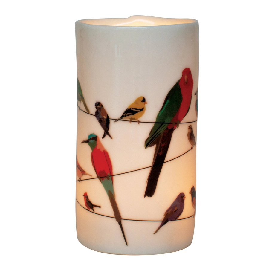 Birds on Wire T-Light Holder