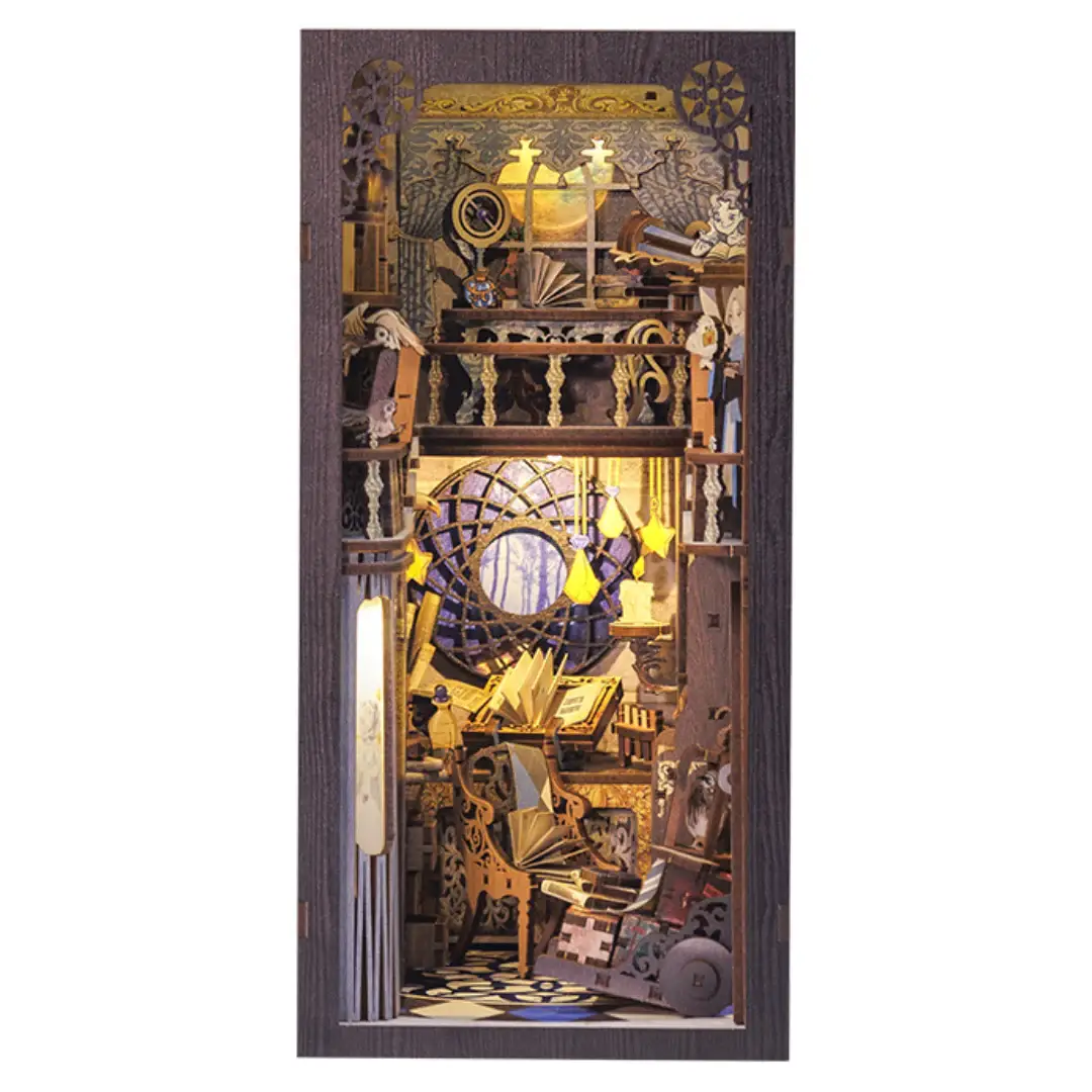DIY Miniature Book Nook Kit: Nebula Common Room