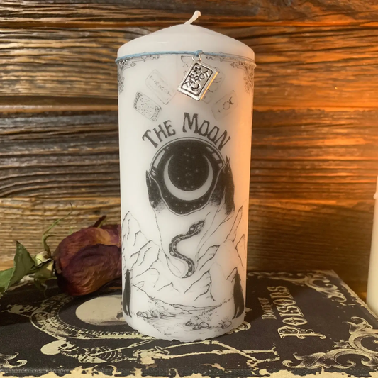 The Moon Tarot Decor Candle