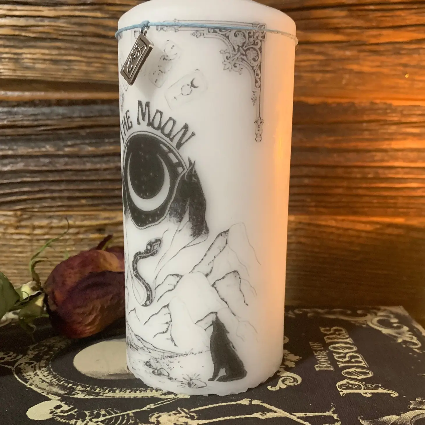 The Moon Tarot Decor Candle
