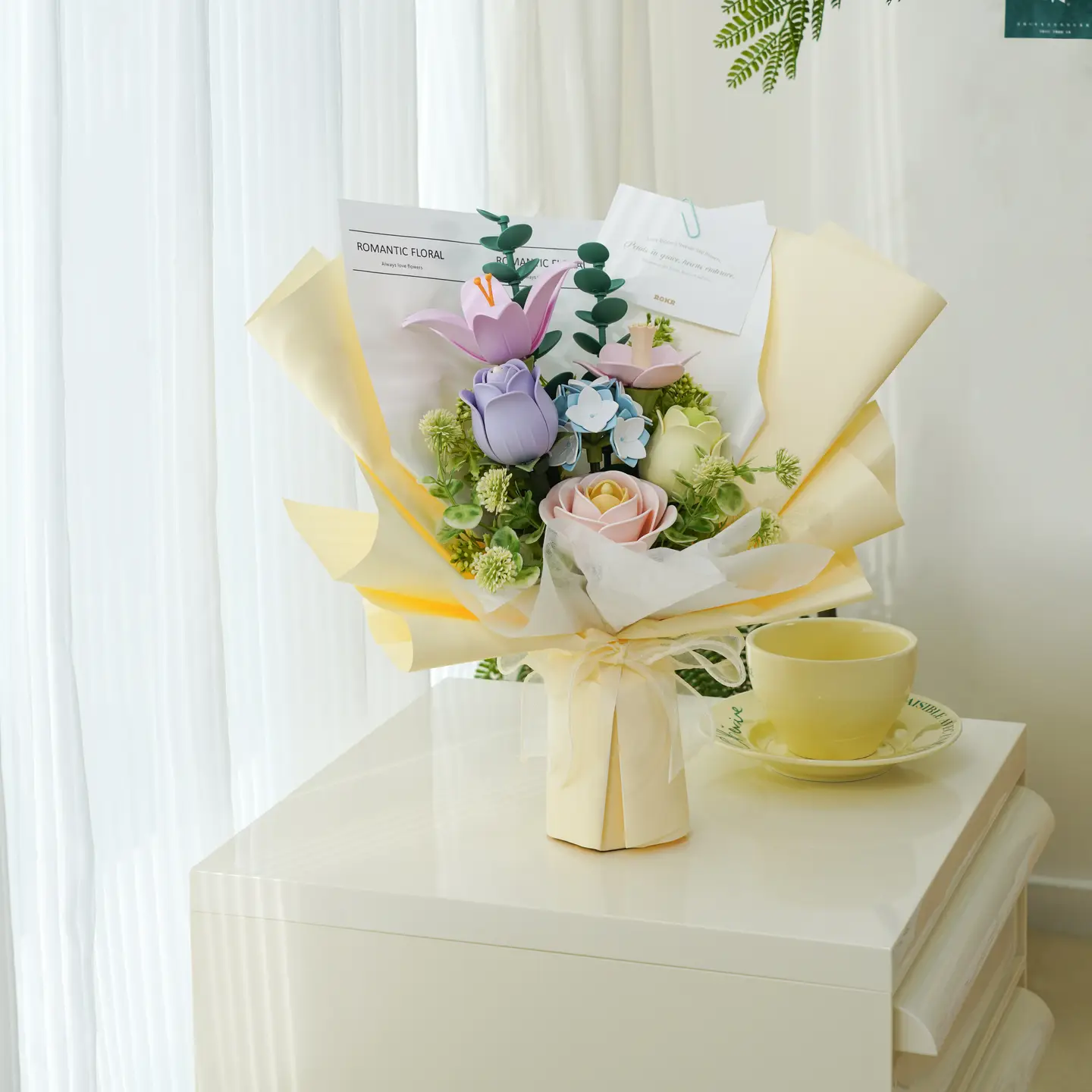 3D Plastic Flower Puzzle Bouquet