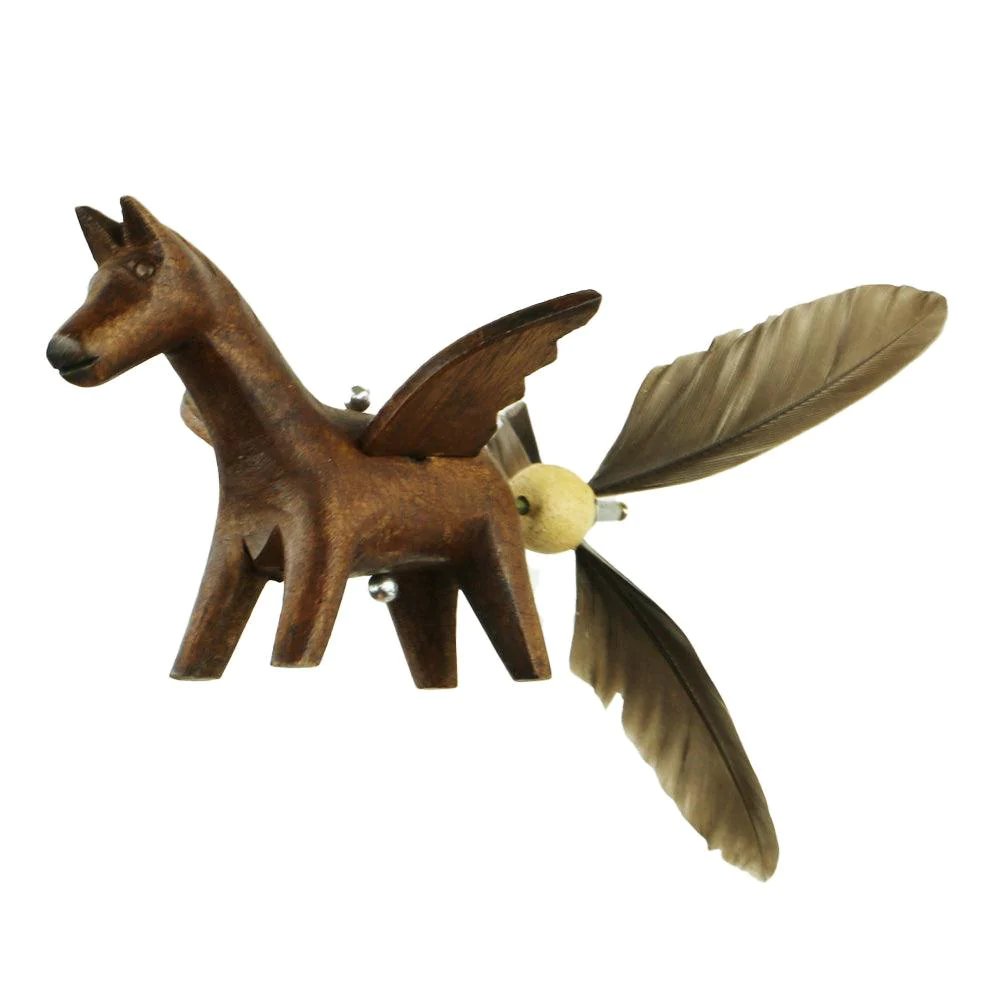 Spinning Wooden Animal Whirly