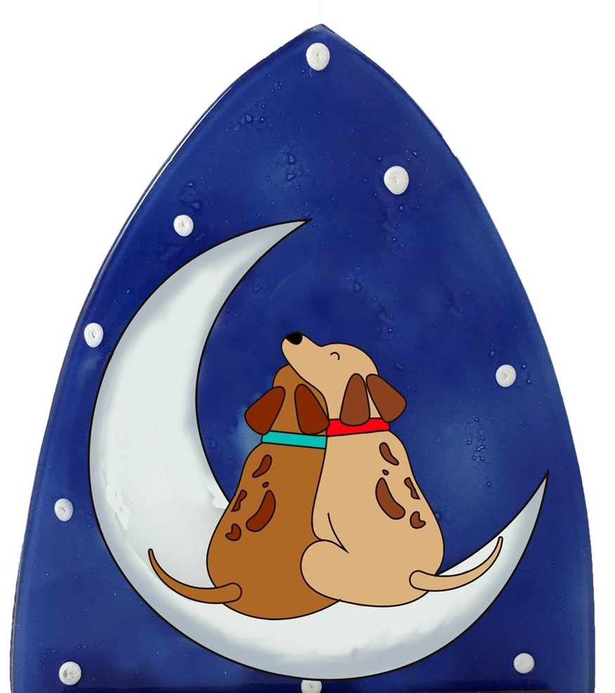 Dogs on Moon Nightlight