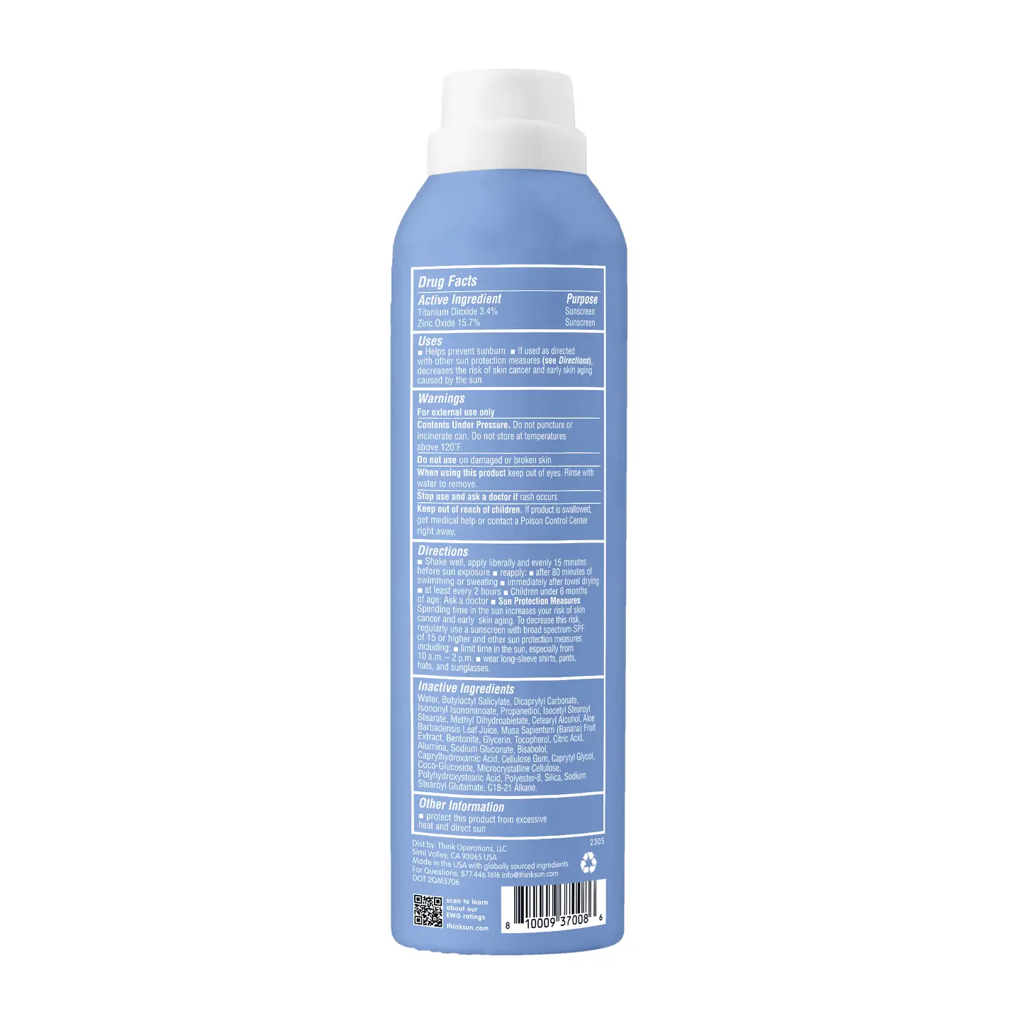 Think Sport Mineral Sunscreen SPF 50