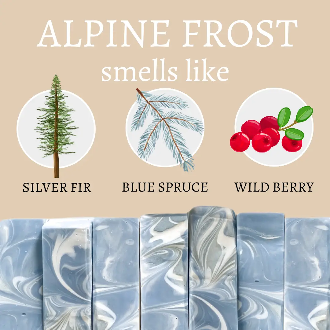 Alpine Frost Christmas Handmade Soap
