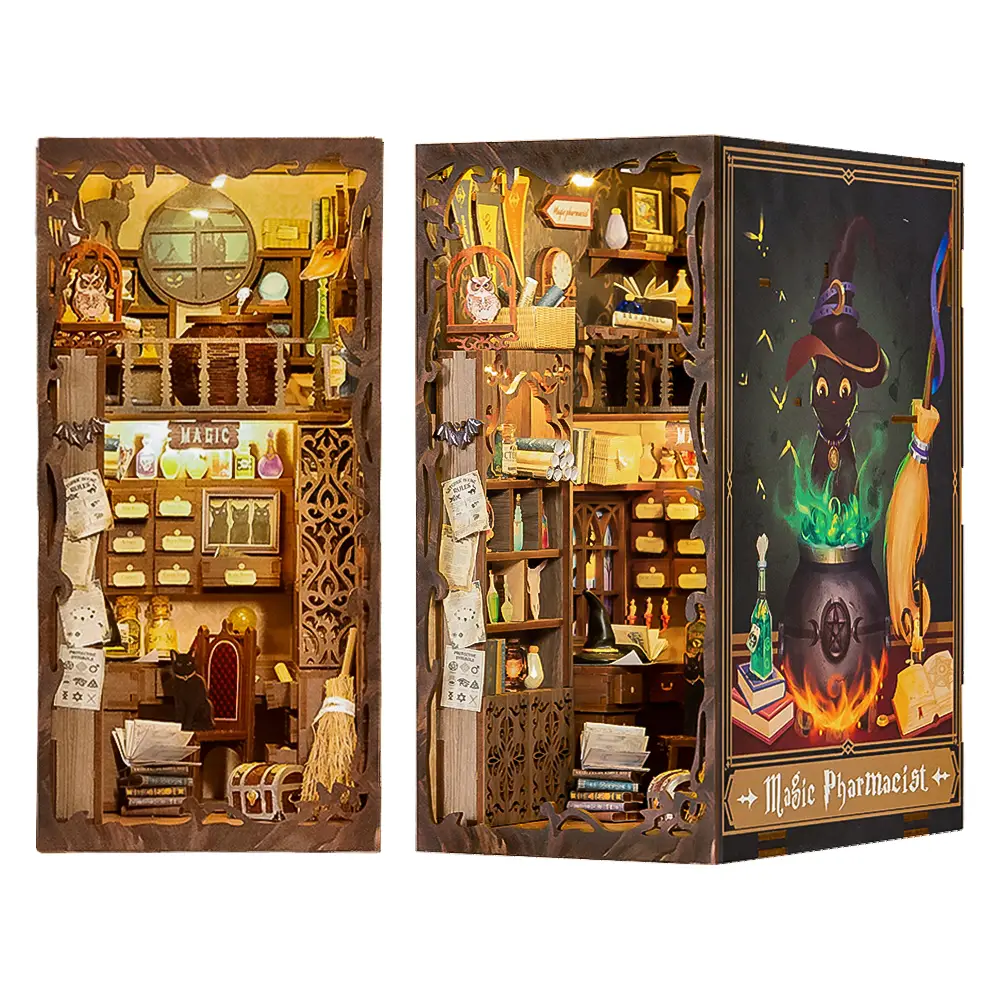 DIY Miniature Book Nook Kit: Magic Pharmacist