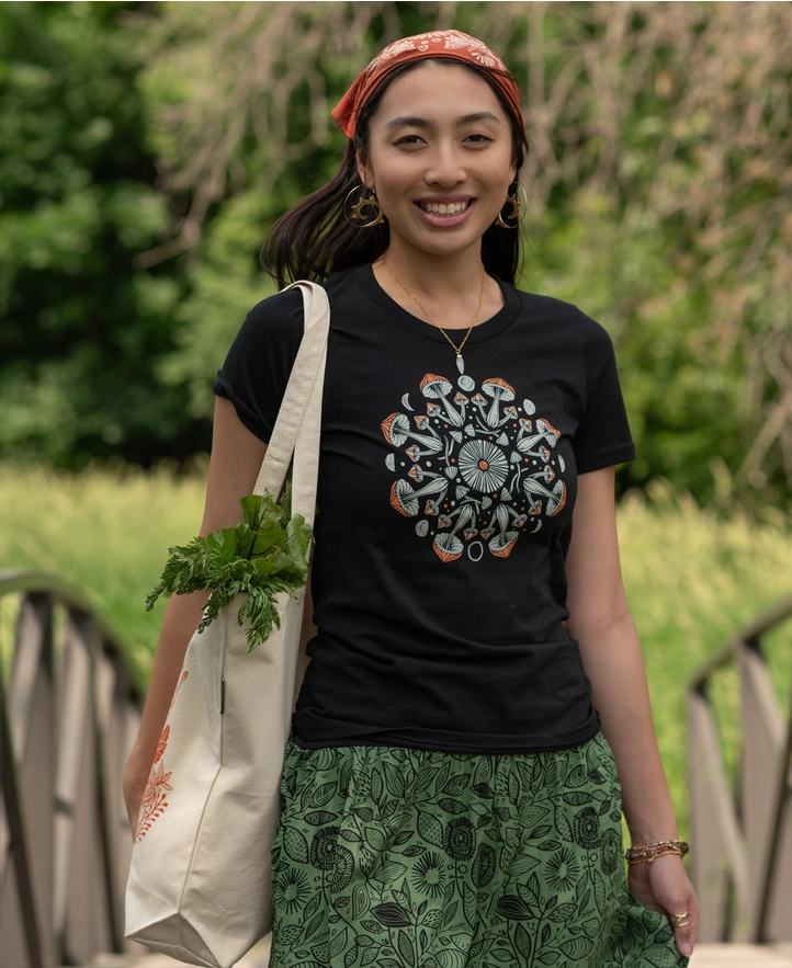 Mushroom Mandala Women's T-Shirt