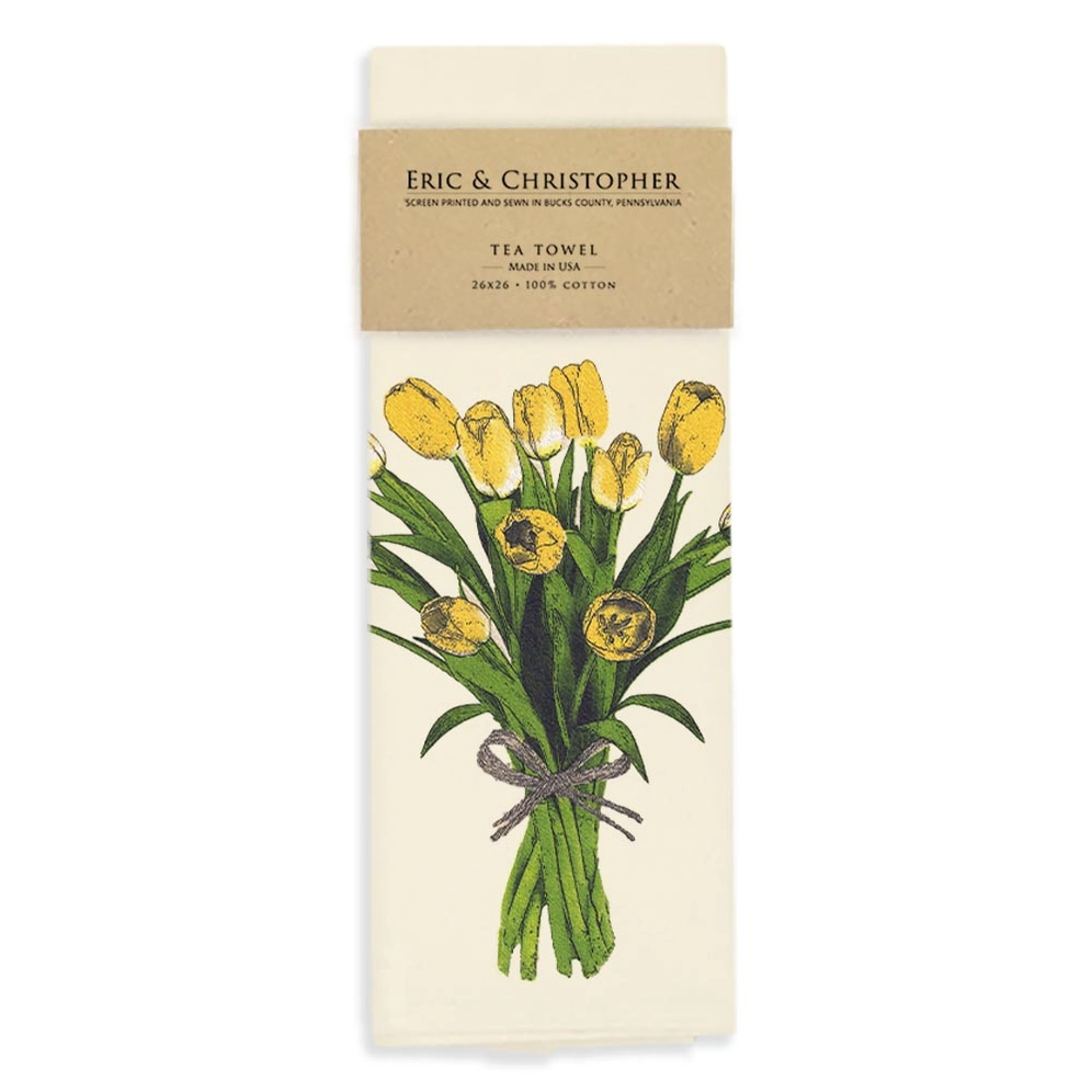 Spring Tulips Tea Towel