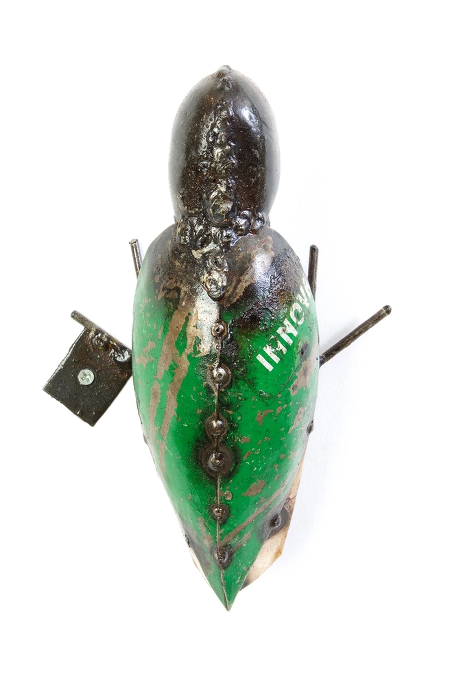 Metal Recycled Woodpecker