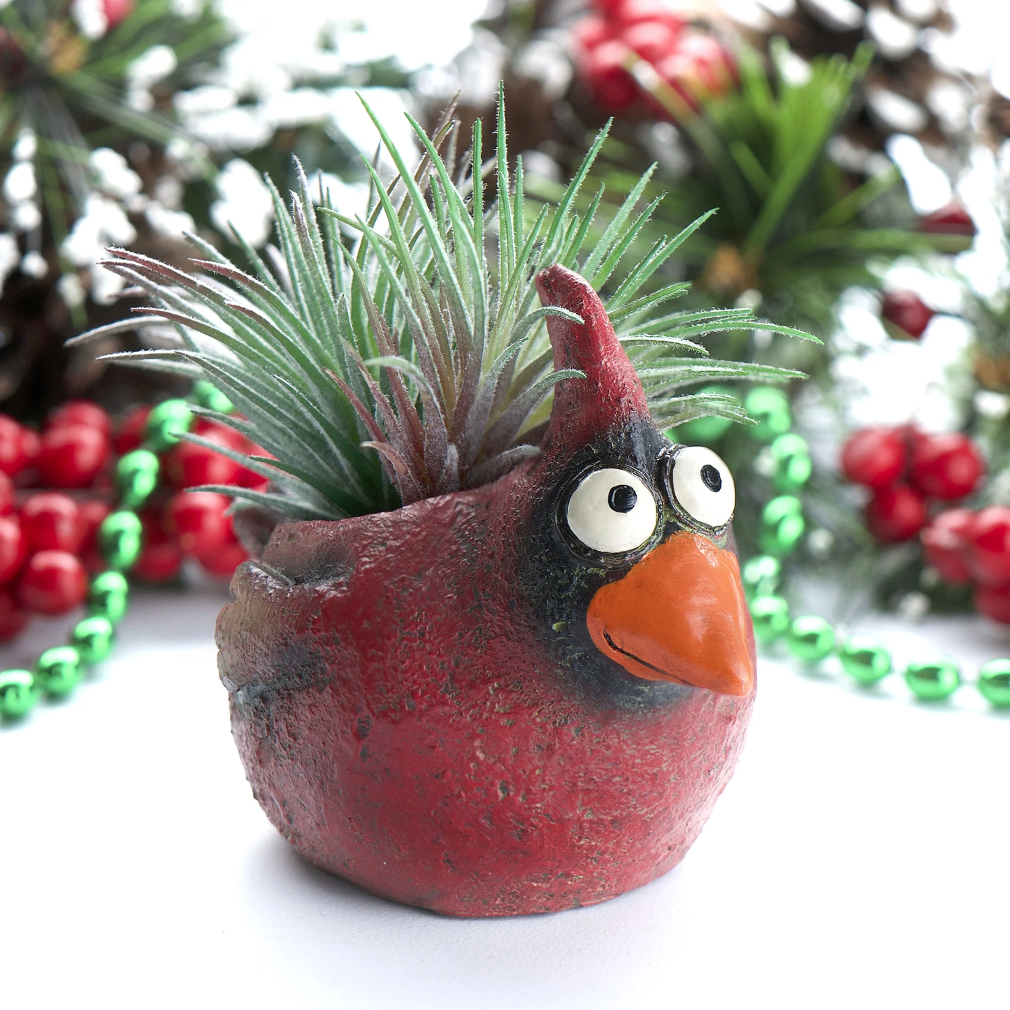 Baby Cardinal Bird Mini Planter