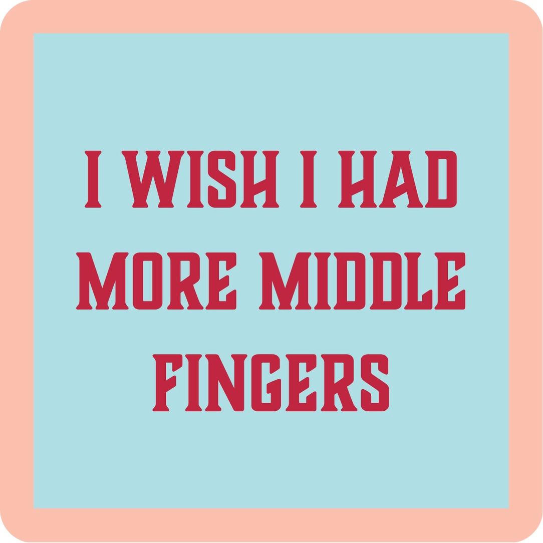 Coaster - Middle Fingers