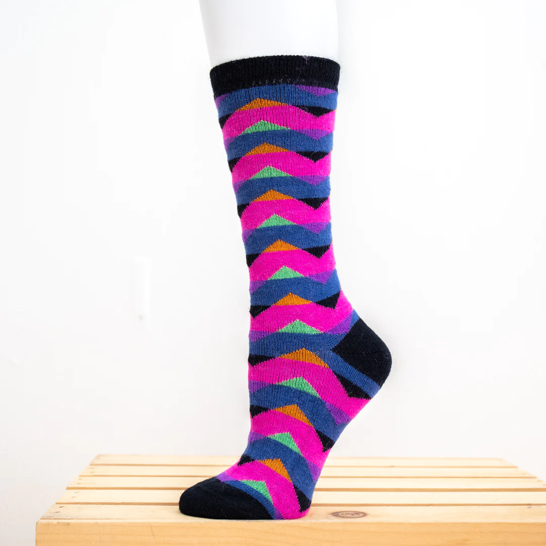 Zigzag Alpaca Socks