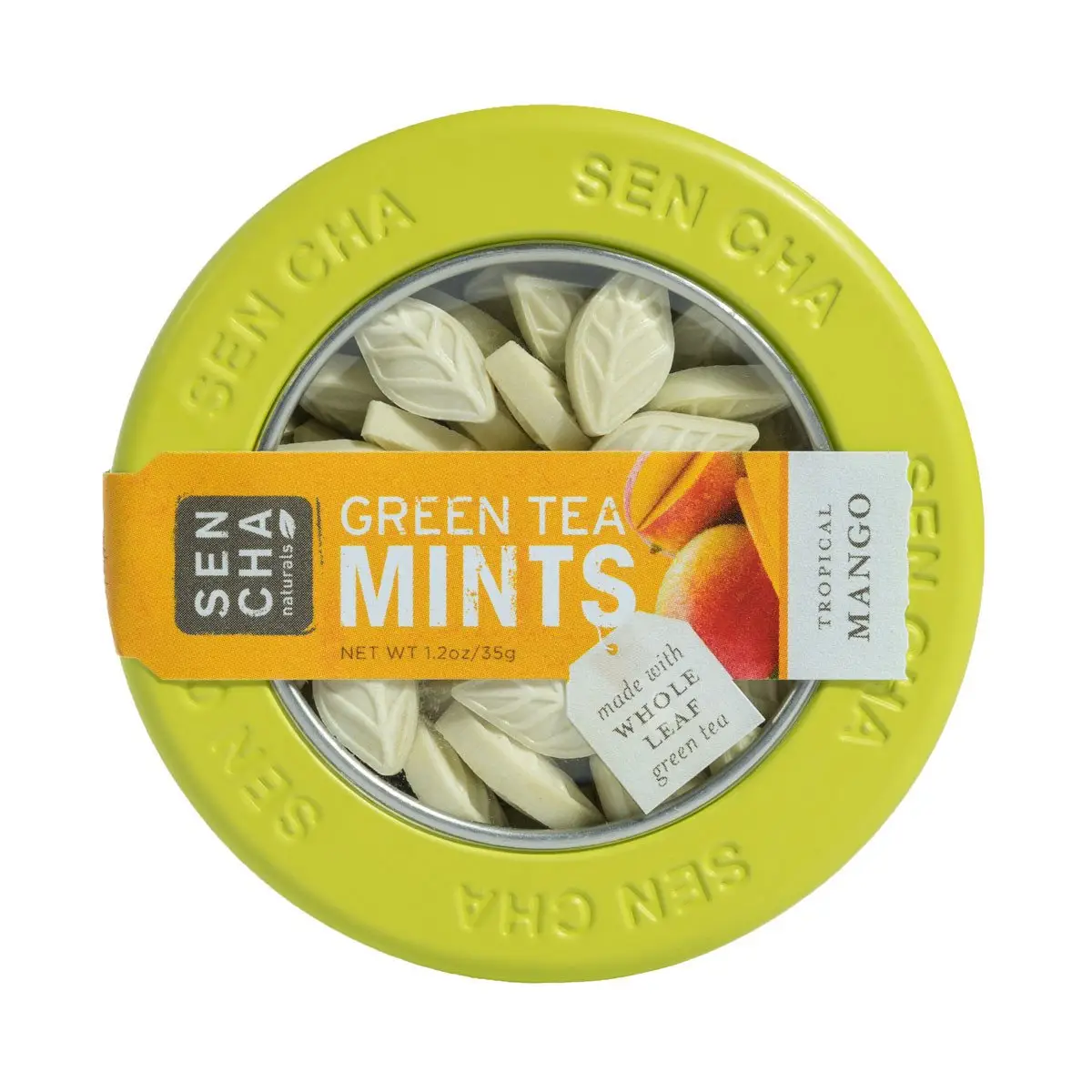 Green Tea Mints Canister Mango