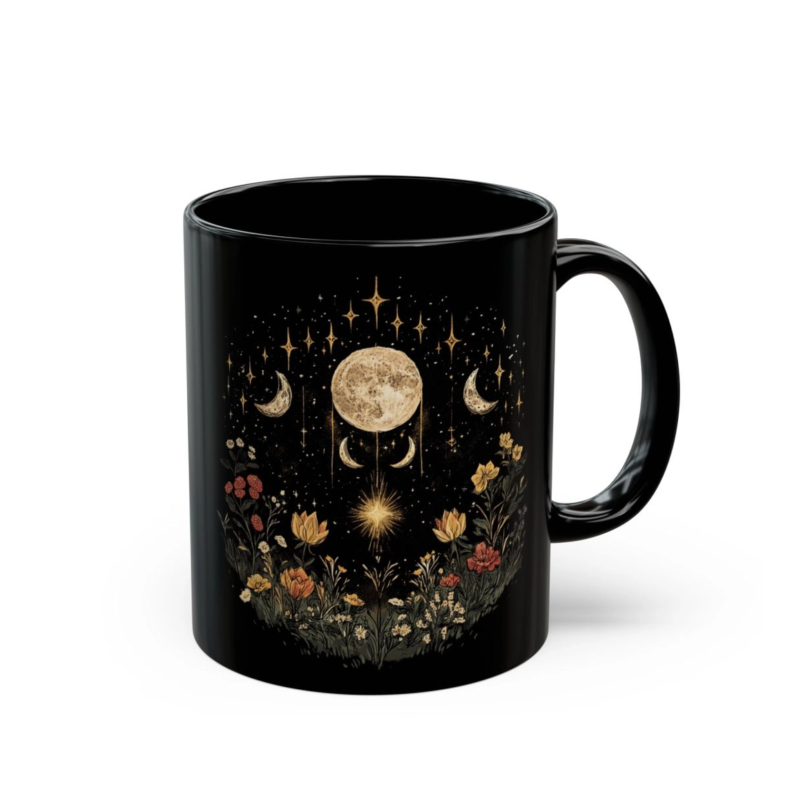 Moon Among Wildflowers Mug