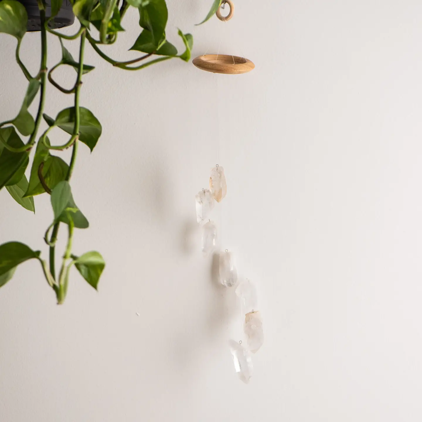 Clear Quartz Wind Chimes Large