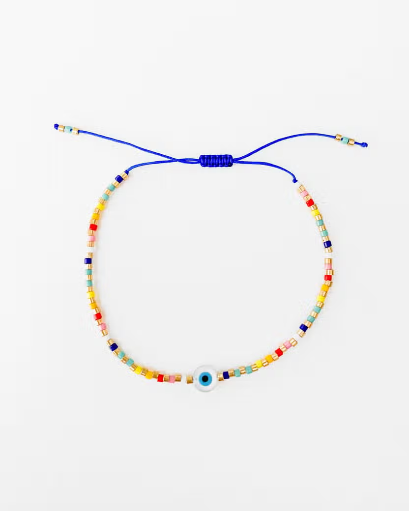 Rainbow Evil Eye Bracelet