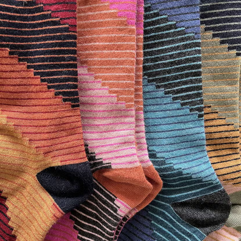 Alpaca Socks Tetris Autumn
