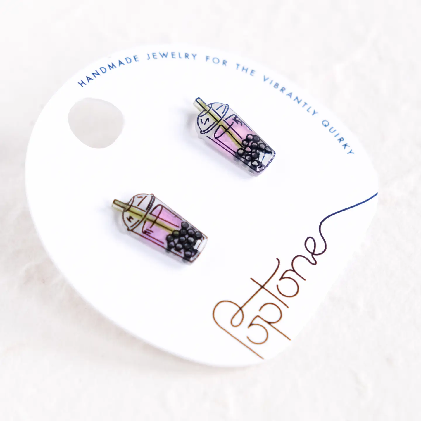 Bubble Tea Boba Earrings