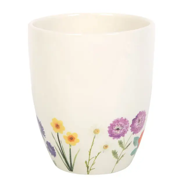 Wildflower Floral Ceramic Pot