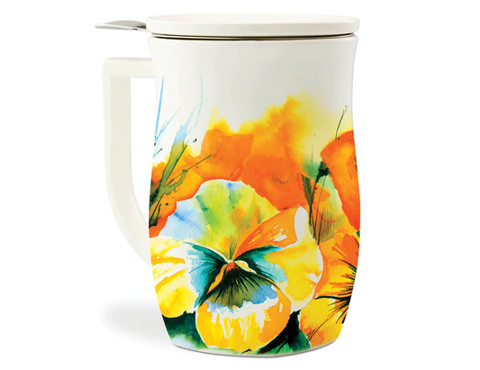 Fiore Tea Steeping Cup Wild Poppy