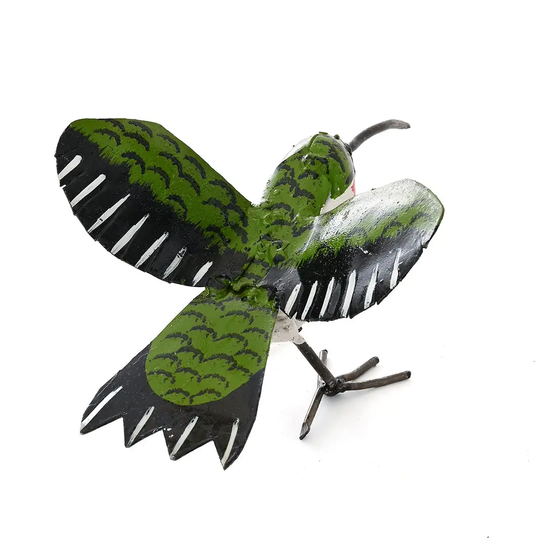 Recycled Metal Ruby Throated Hummingbird