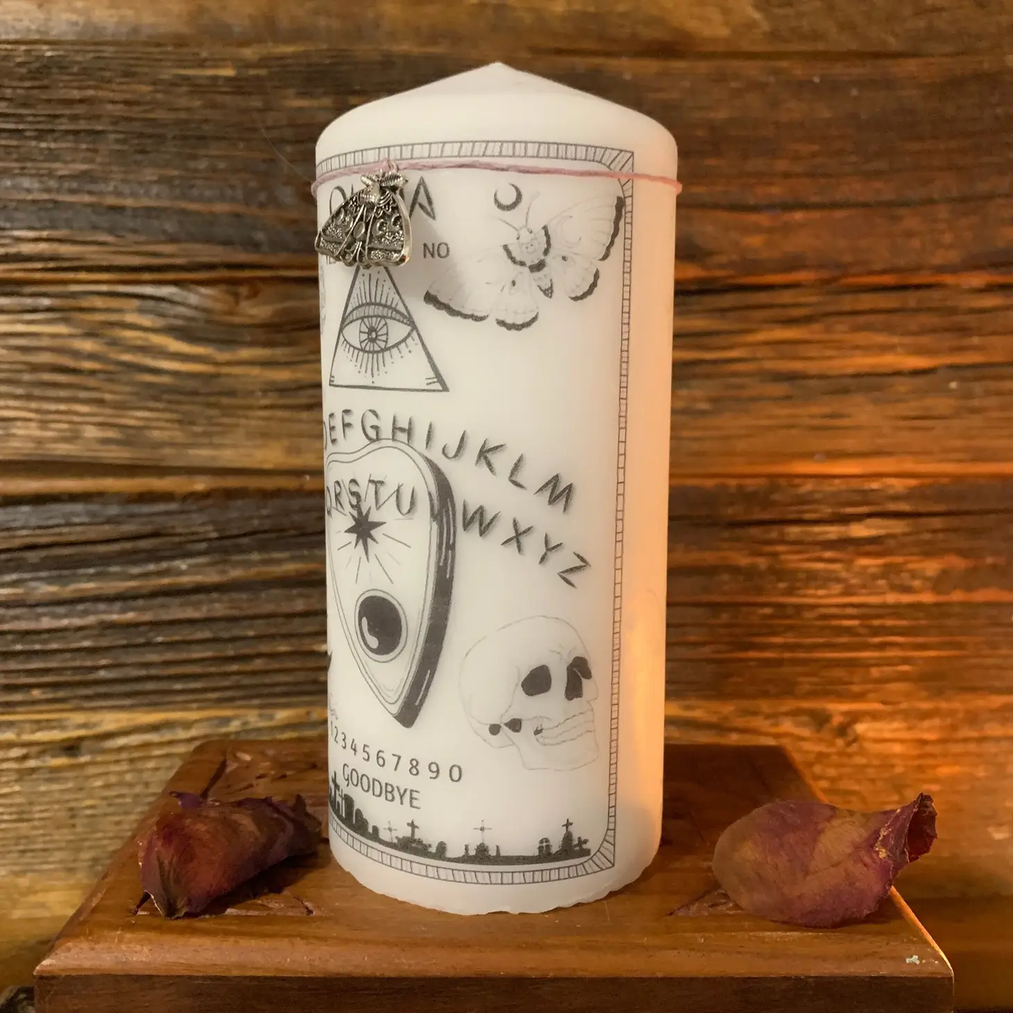 Ouija Pillar Decor Candle