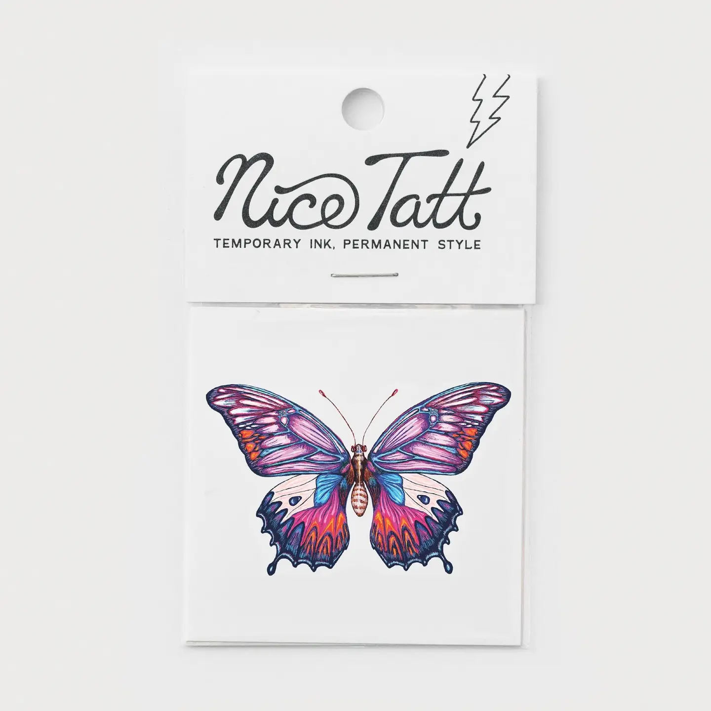 Electric Butterfly Temporary Tattoo