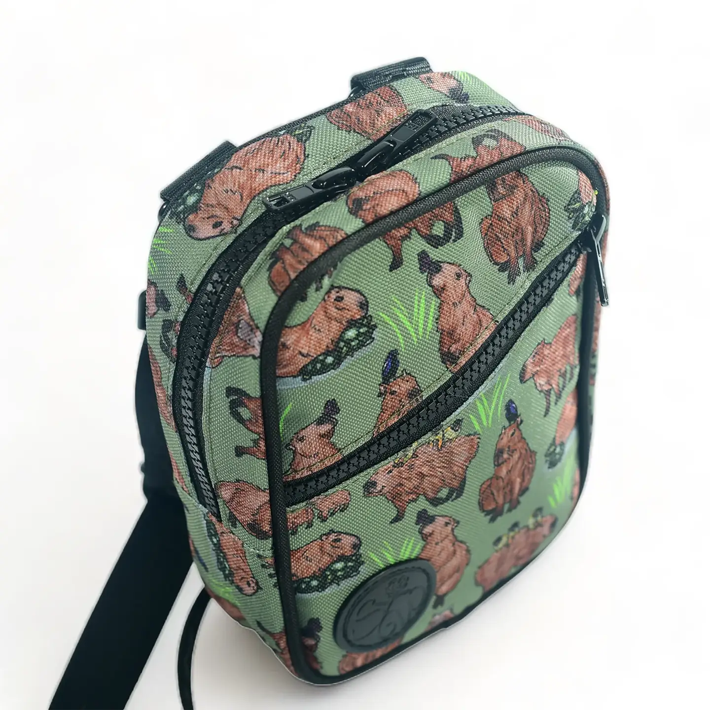 Happy Capy Capybara Crossbody Snapshot