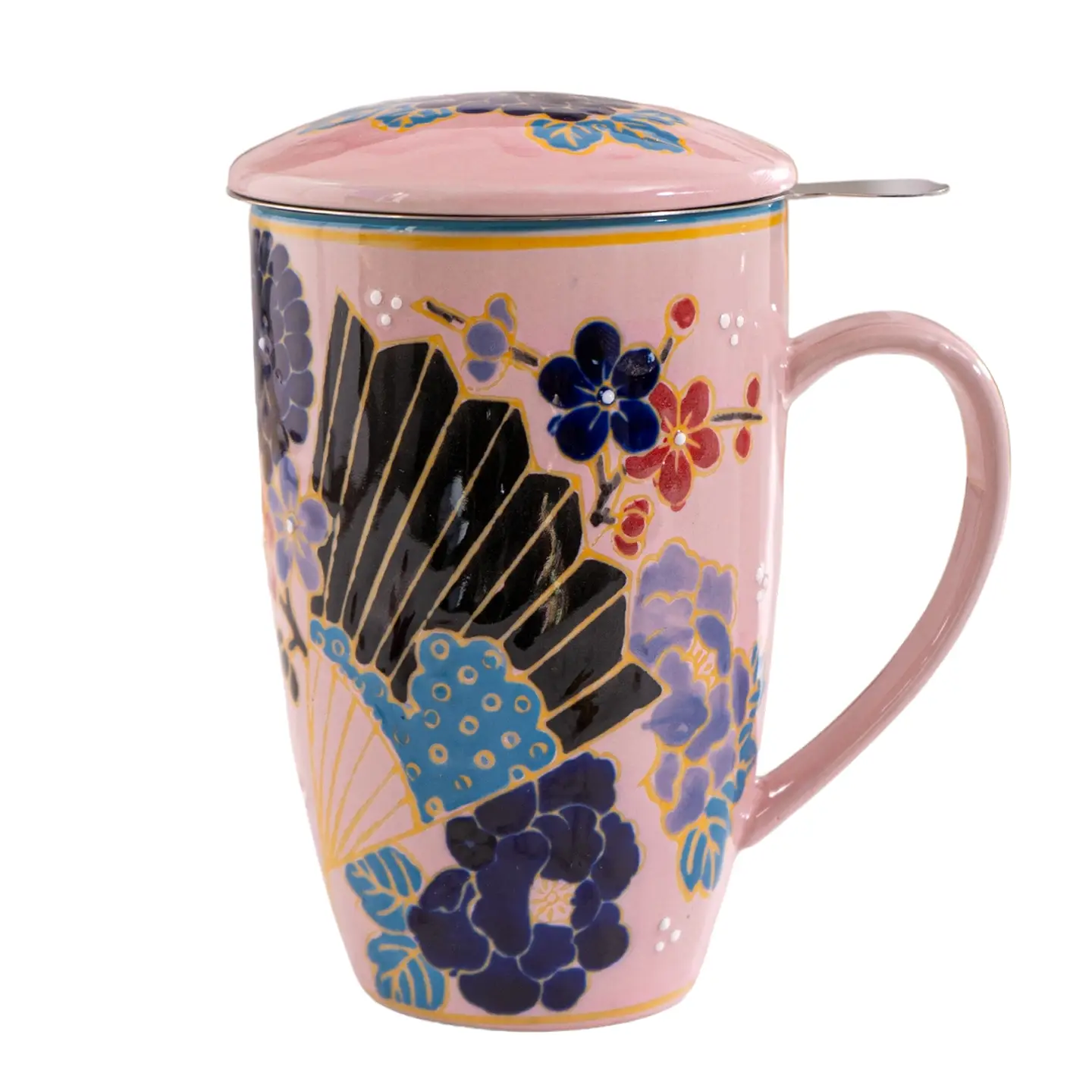 Tea Infuser Mug 15oz Festival Fan